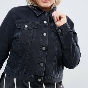 ASOS washed black denim jacket